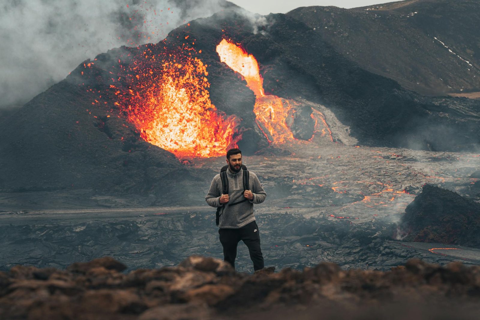 Active Volcano Hike Evening Tour From Reykjavik